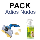 Pack adiós nudos y pelo muerto, cepillo profesional + desenredante